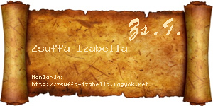 Zsuffa Izabella névjegykártya